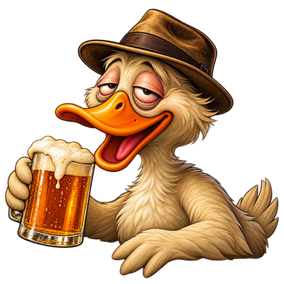 Drunken Duck Mascot